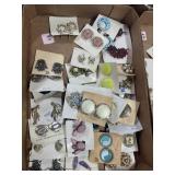 BOX OF ASSTD. CLIP ON EARRINGS