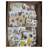 BOX OF ASSTD. CLIP ON EARRINGS