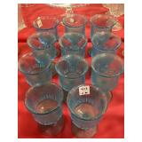 11 BLUE GOBLETS