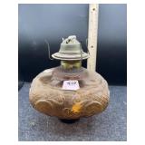 AMBER OIL LAMP BASE
