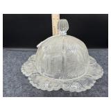 PANELED THISTLE BUTTER DISH