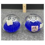 (2) MASONIC PAPERWEIGHTS