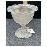 IMPERIAL IRIDESCENT PEDESTAL BOWL