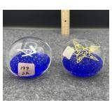 MASONIC & EASTERN STAR PAPERWEIGHTS (2)