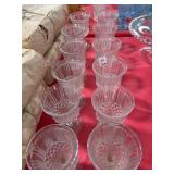 (12) CLEAR GOBLETS
