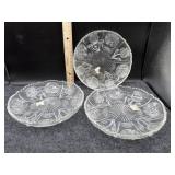 (3) PANELED THISTLE SALAD PLATES
