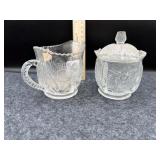 PANELED THISTLE CREAM & SUGAR