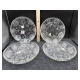 (4) PANELED THISTLE SALAD PLATES