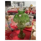ELECTRIFIED GREEN OIL LAMP STYLE TABLE LAMP
