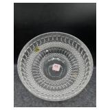 CUT DIAMOND CRYSTAL SERVING BOWL