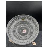 CUT DIAMOND CRYSTAL SERVING BOWL