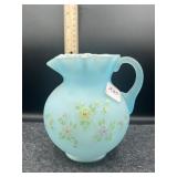 FENTON SATIN GLASS PITCHER
