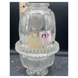 PANELED THISTLE FAIRY LAMP