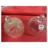 2 GLASS GARDEN CLOCHE