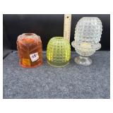 CLEAR FAIRY LAMP, & (2) EXTRA FAIRY LAMP TOPS