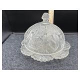 LG WRIGHT PANELED THISTLE BUTTER DISH