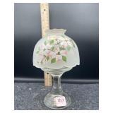 GREEN SHADE CANDLE LAMP