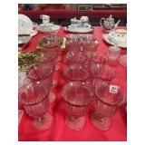 15 PINK GOBLETS