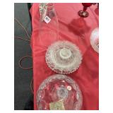 5 PC ASSTD ODD GLASSWARE (LIDS, BOTTOMS, ETC.)