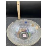 IMPERIAL PINWHEEL PATTERN IRIDESCENT BOWL