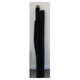 2 Large Rolls of Black Fabric