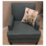 Roomfitter Upholstered Club Chair w/ Nailhead Trim