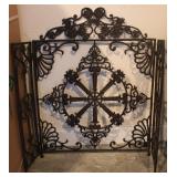 Decorative Wrought Iron Fireplace Screen