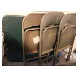 Folding Card Table w/ Aluminum Folding Chairs