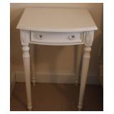 Simple Shabby Chic White Bed Side Table