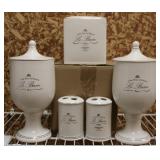 Kassatex Le Bain Porcelain Bathroom Accessory Set