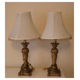 (2) Table Lamps w/ Beaded Shades
