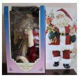 (2) 18' Deluxe Santa Claus