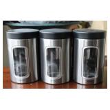 3pc. Barbantia Window Canister Set