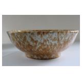 Sponge Glazed Ceramic Serving Bowl