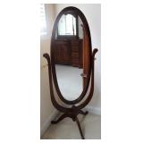 Jaclyn Smith 3 Footed Cheval Mirror