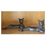 Vintage Cast Iron Cat Figurines