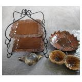 Vtg Wade of Calif. & Other Fall Ceramic Dishes