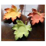 Partylite Whispering Leaves Tealight Trio Set