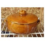 Vintage McCoy Pottery Brown Lidded Casserole Dish