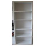 (5 Shelf) White Wooden Storage Shelf #1