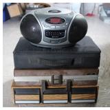 Vintage Cassette Collection w/ Portable Radio