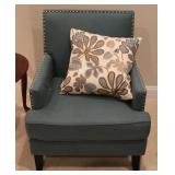 Roomfitter Upholstered Club Chair w/ Nailhead Trim