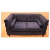 Roberta Velvet Chesterfield Love Seat
