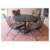 Metal Outdoor Patio Table & Chairs