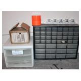 Storage/ Parts Bins w/ Hanger Strip & Duct Tape