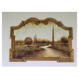 Ornate Framed Tuscan-Style Landscape Wall Art