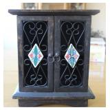 2003 Target Decorative Mini Cabinet w/ Tiles