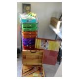 Large Art Supplies Collection w/ Shelf