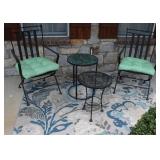 Metal Outdoor Patio Furniture w/ Rug