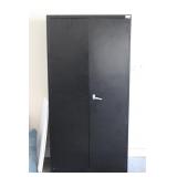 Black Metal Storage Cabinet (Cabinet Only)
